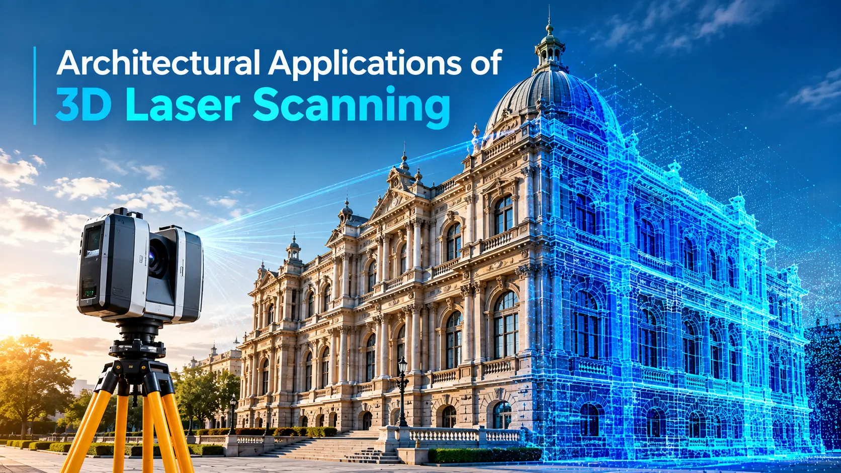 Architectural application of 3d laser
